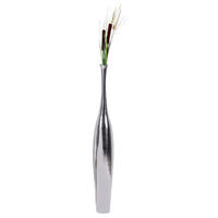 DEKOVASE  - Silberfarben, Modern, Metall (13/100/13cm) - MID.YOU
