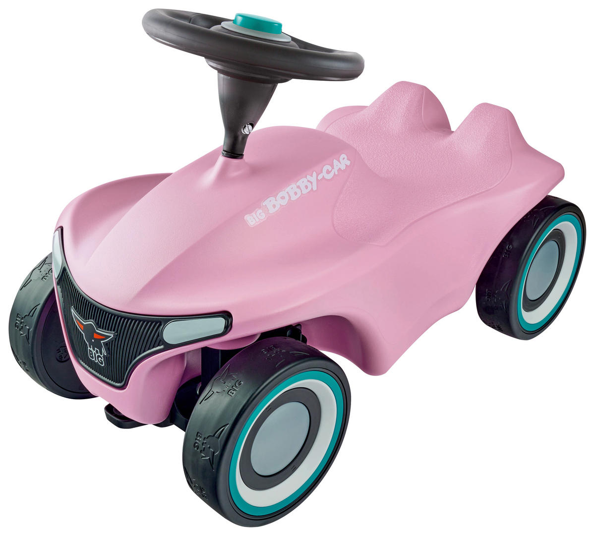 RUTSCHFAHRZEUG BIG Bobby Car Neo  - Schwarz/Rosa, Basics, Kunststoff (57/30/39cm) - BIG