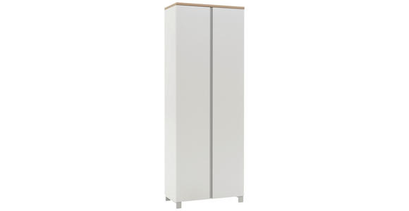GARDEROBE 6-teilig in 260/193/40 cm - Eichefarben/Silberfarben, Design, Holz/Holzwerkstoff (260/193/40cm) - Dieter Knoll