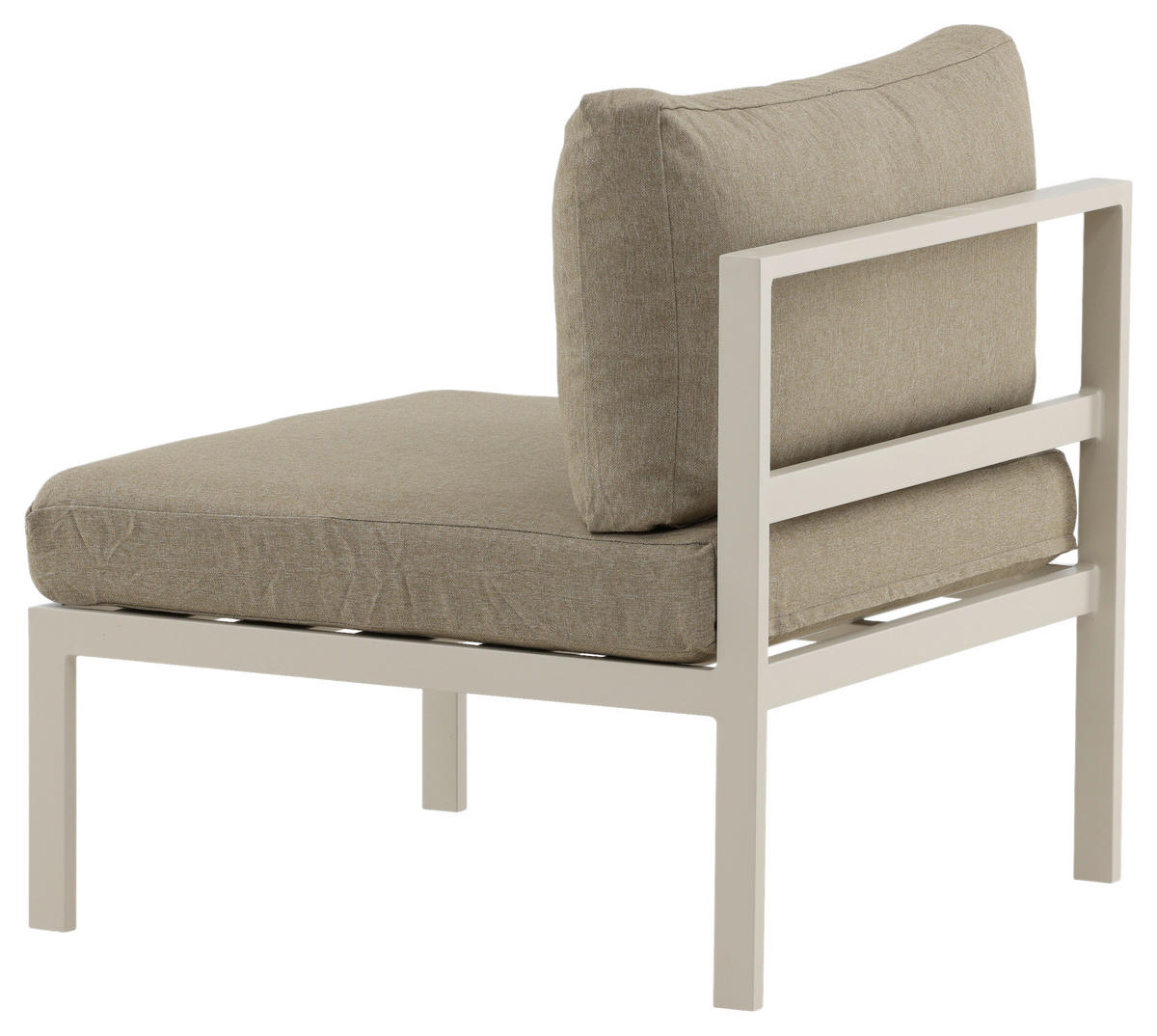 LOUNGESESSEL  - Beige/Grau, KONVENTIONELL, Metall (70/65/74cm) - Gardenson