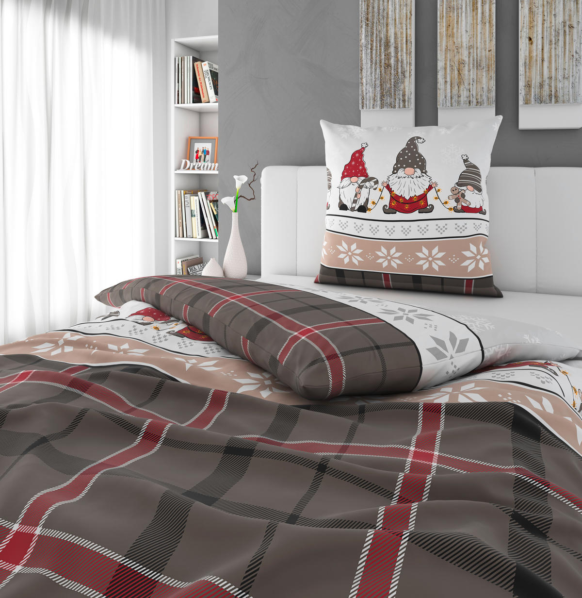 BETTWÄSCHE Fleece 135/200 cm  - Taupe, Textil (135/200cm) - Esposa
