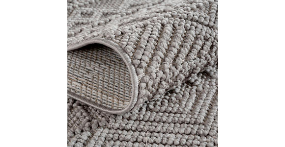 FLACHWEBETEPPICH 80/150 cm HELIX Silberfarben  - Silberfarben, Basics, Kunststoff/Textil (80/150cm) - Novel