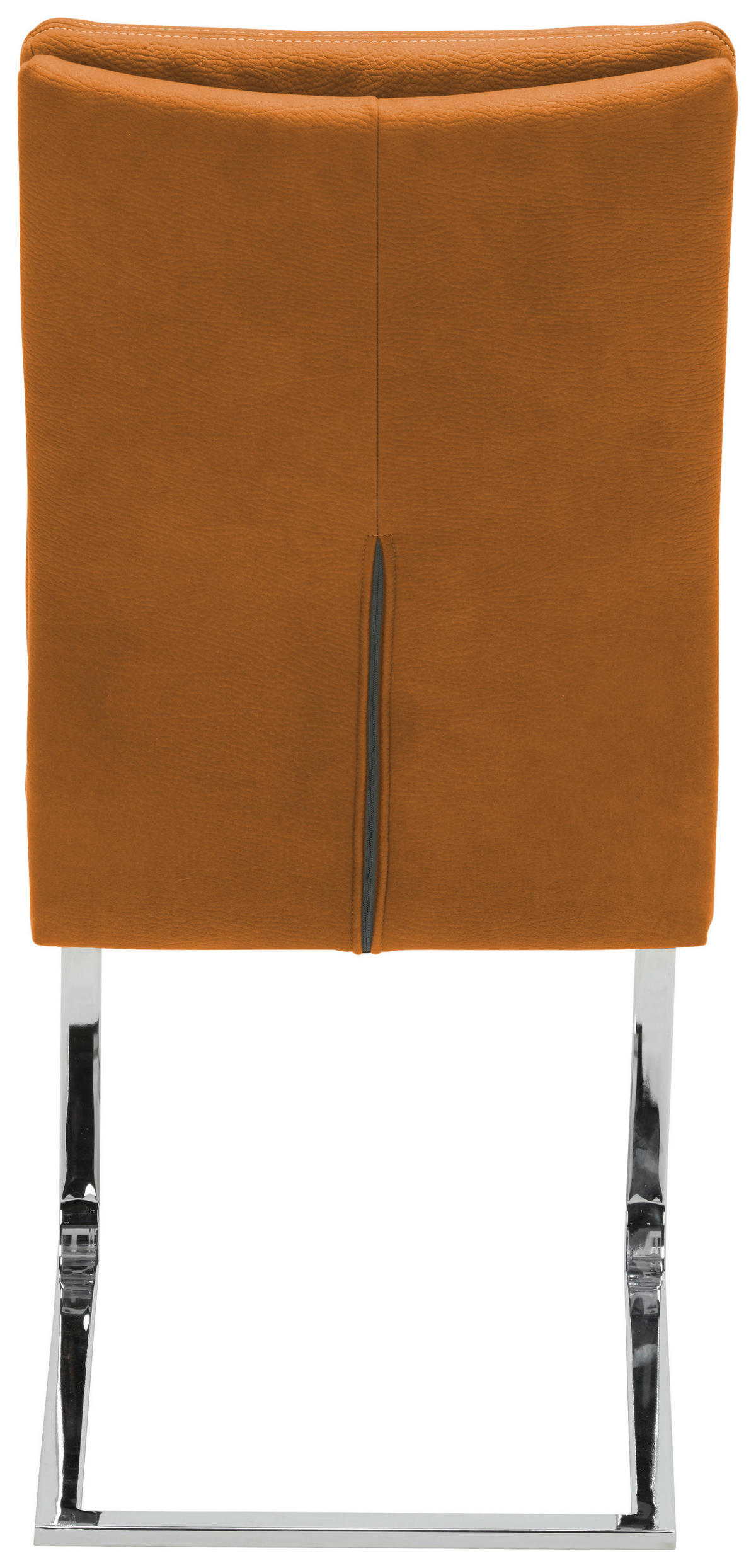 SCHWINGSTUHL  in Stahl Mikrofaser  - Chromfarben/Gelb, Design, Textil/Metall (47/100/64cm) - Novel