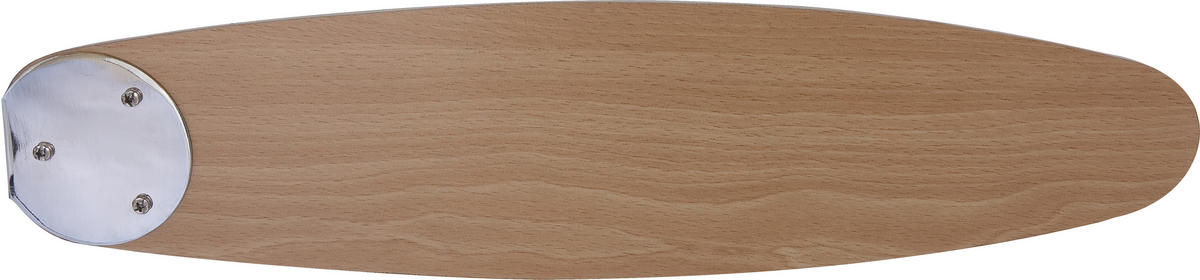 DECKENVENTILATOR Rolan 132/40,6 cm   - Buchefarben/Graphitfarben, KONVENTIONELL, Glas/Holz (132/40,6cm) - Globo