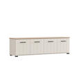 LOWBOARD  156/44/40,5 cm  stehend  - Kaschmir/Schwarz, Basics, Holzwerkstoff/Kunststoff (156/44/40,5cm) - Carryhome