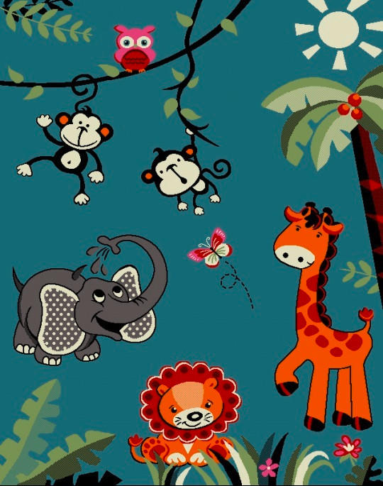 KINDERTEPPICH 160/230 cm Diamond kids  - Türkis/Orange, Basics, Textil (160/230cm)