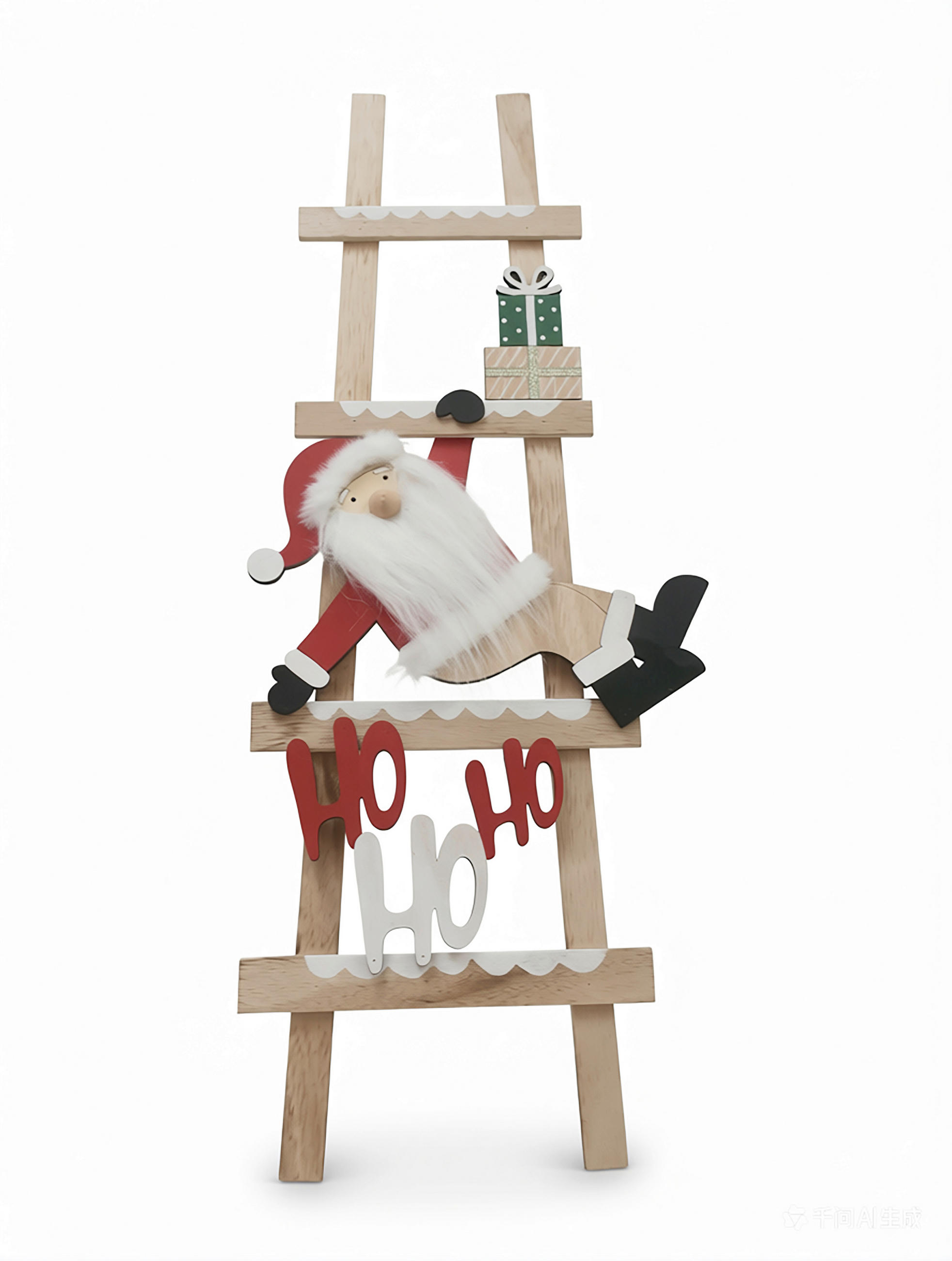 WEIHNACHTSFIGUR - Ecru/Champagner, LIFESTYLE, Holzwerkstoff/Textil (15/60cm) - X-Mas