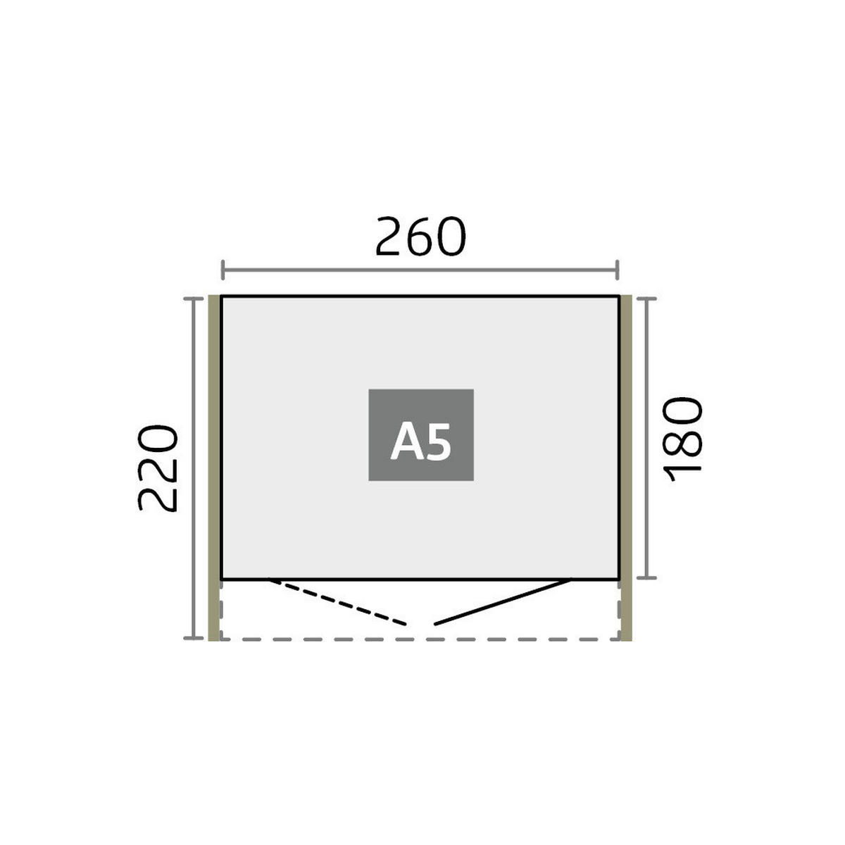 GERÄTEHAUS 260/218/220 cm  - Silberfarben, Basics, Metall (260/218/220cm) - Biohort