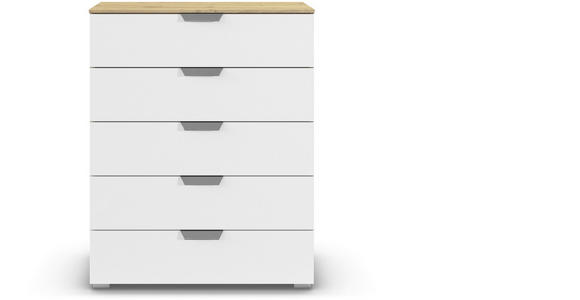 KOMMODE  in 80/100/43 cm  - Chromfarben/Weiß, Design, Holzwerkstoff/Metall (80/100/43cm) - Carryhome