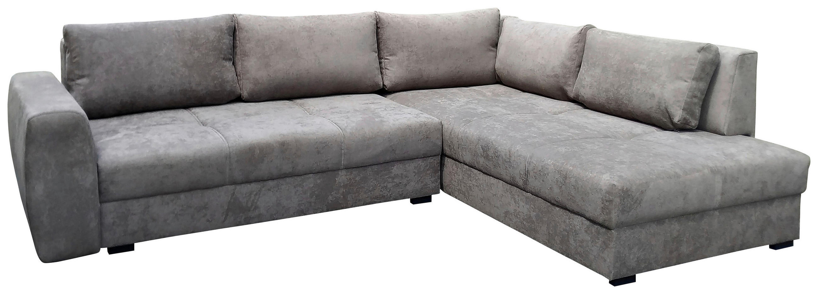 SEDEŽNA GARNITURA, temno siva, temno rjava - temno siva/temno rjava, Moderno, tekstil (300/212/80cm) - Carryhome