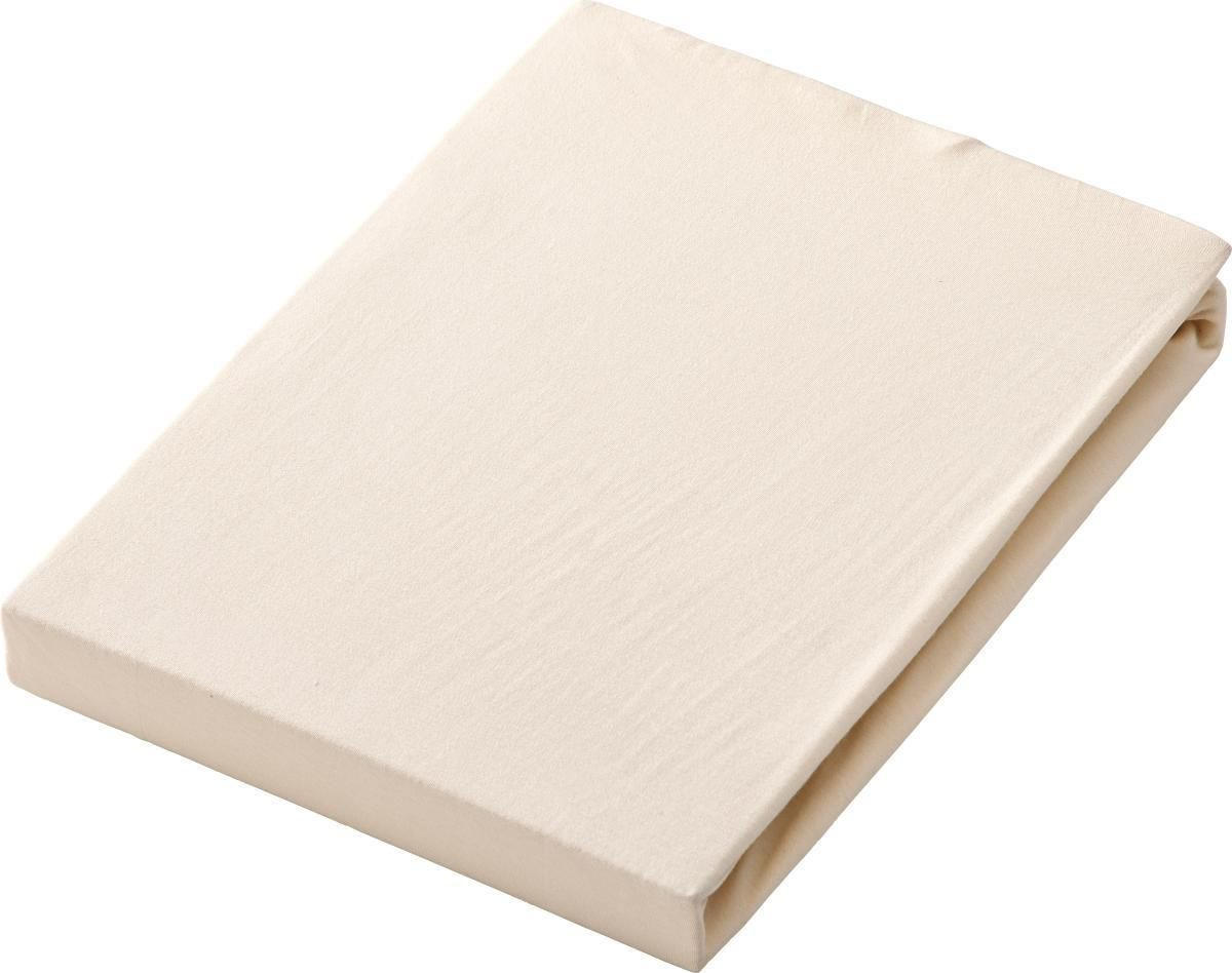 TOPPER-SPANNBETTTUCH FLORENZ Jersey  - Creme, KONVENTIONELL, Textil (100/200-220cm) - Novel