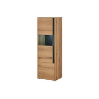 VITRINE  in Anthrazit, Eichefarben  - Eichefarben/Anthrazit, Design, Holzwerkstoff/Kunststoff (50/157/40cm) - Modante
