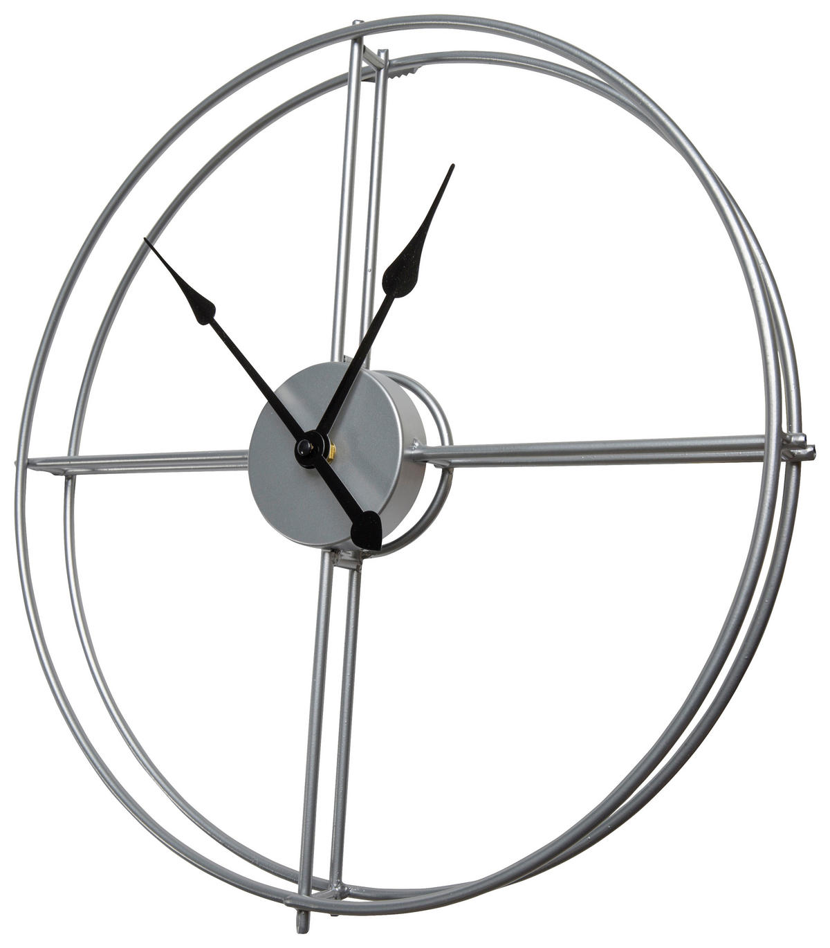 ZIDNI SAT  40 cm        - srebrne boje, Basics, metal (40cm) - Ambia Home