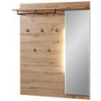 GARDEROBE 2-teilig  in 120/196/37 cm  - Graphitfarben/Eiche Artisan, Design, Holzwerkstoff (120/196/37cm) - Voleo