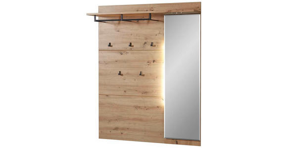 GARDEROBE 2-teilig  in 120/196/37 cm  - Graphitfarben/Eiche Artisan, Design, Holzwerkstoff (120/196/37cm) - Voleo