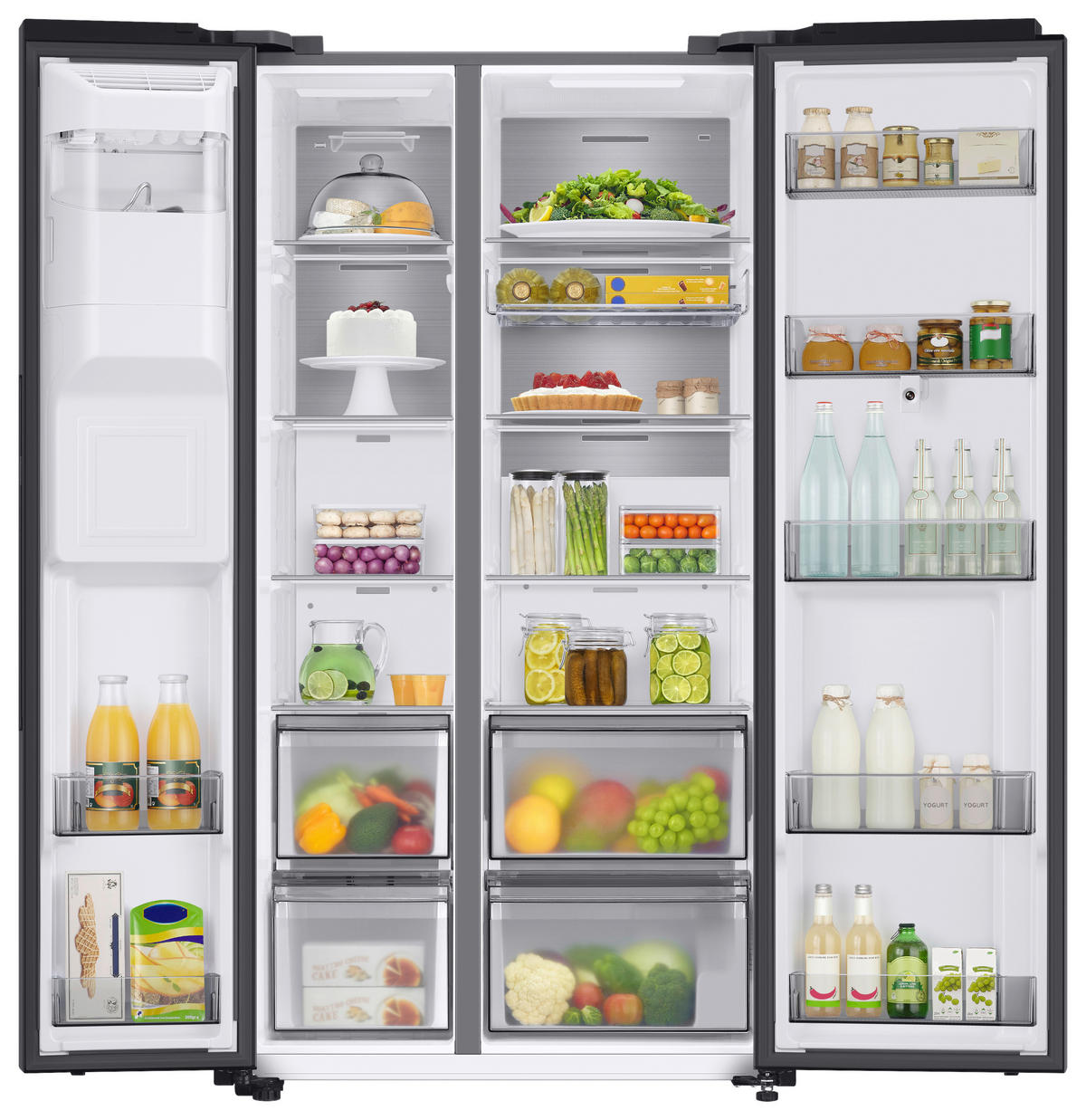 SIDE-BY-SIDE 91,2/178/71,6 cm RS6HA8891B1/EG  - Schwarz, Basics, Glas/Kunststoff (91,2/178/71,6cm) - Samsung