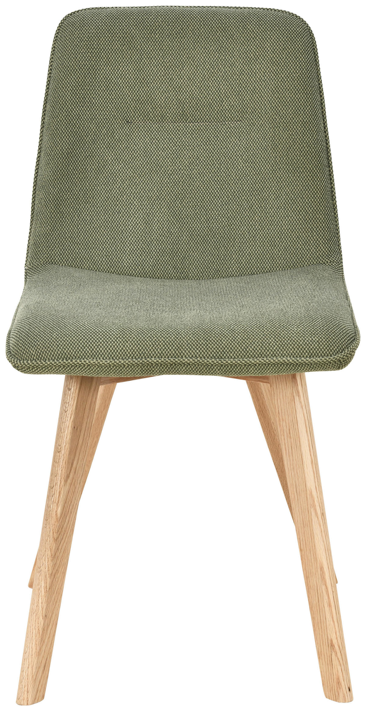 STUHL  Stoffauswahl  Leinenoptik  - Eichefarben/Grün, MODERN, Holz/Textil (45/88/54cm) - Cantus