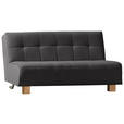 SCHLAFSOFA Juice in Anthrazit  - Anthrazit/Naturfarben, Design, Holz/Textil (165/92/102cm) - Novel
