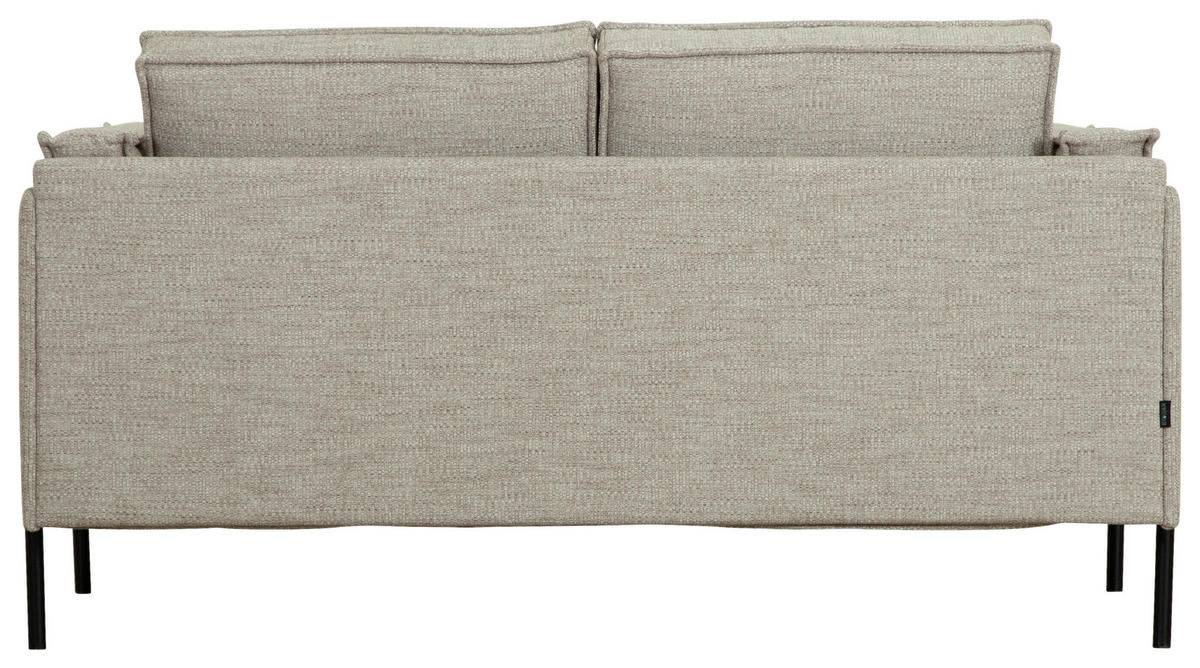 SOFFA i beige  - beige/svart, Design, metall/trä (160/84/91cm) - Welnova