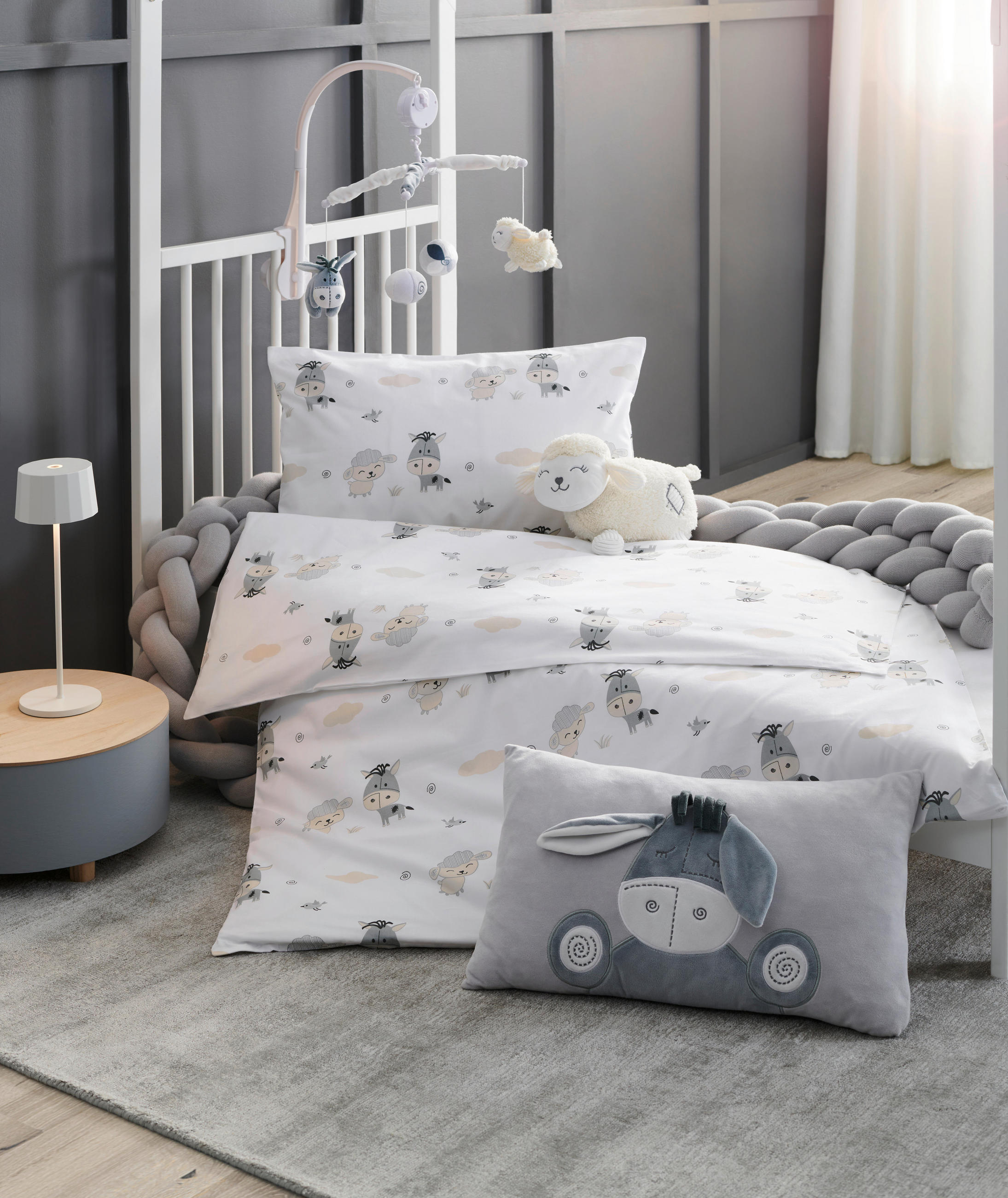 BABYKISSEN 30/50 cm  - Hellgrau/Grau, Basics, Textil (30/50cm) - Patinio