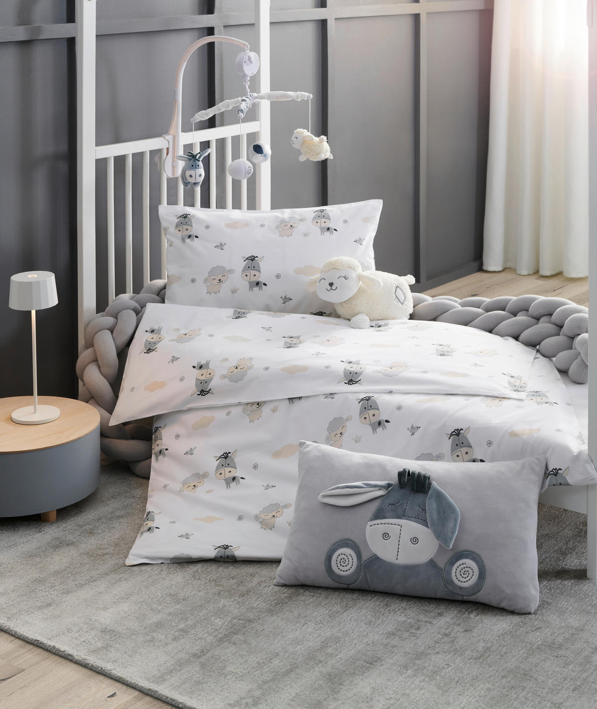 MOBILE  - Creme/Weiß, Basics, Kunststoff/Textil (34/34cm) - Patinio