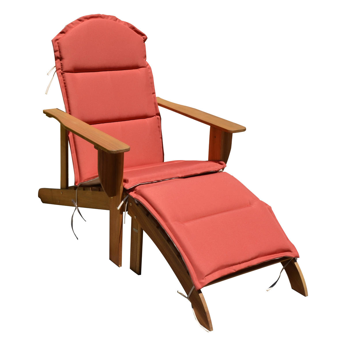 SLUNEČNÍ LEHÁTKO dřevo - bílá/barva eukalyptového dřeva, Basics, dřevo (142/70/93cm) - Gardenson