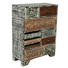 KOMMODE Akazie, Mangoholz teilmassiv Multicolor - Multicolor/Schwarz, Trend, Holz/Metall (60/78/30cm) - Carryhome