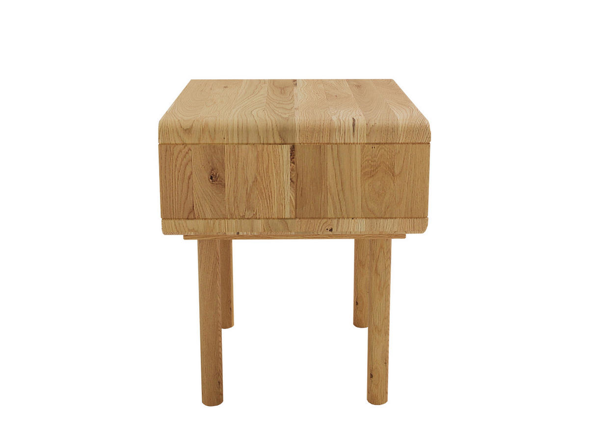 NACHTKÄSTCHEN in vollmassiv Wildeiche Wildeiche  - Wildeiche/Eichefarben, MODERN, Holz (57/56/45cm) - MID.YOU