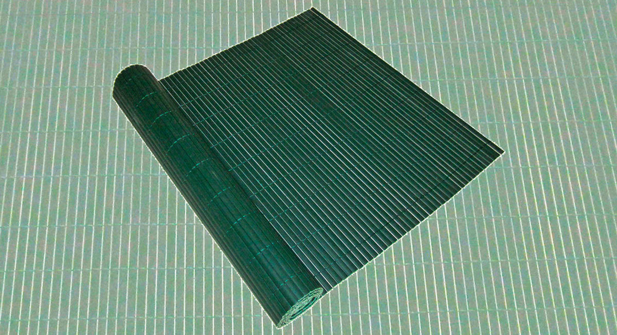 SICHTSCHUTZ - Grün, MODERN, Kunststoff (1000/90/0,5cm) - Gardenson
