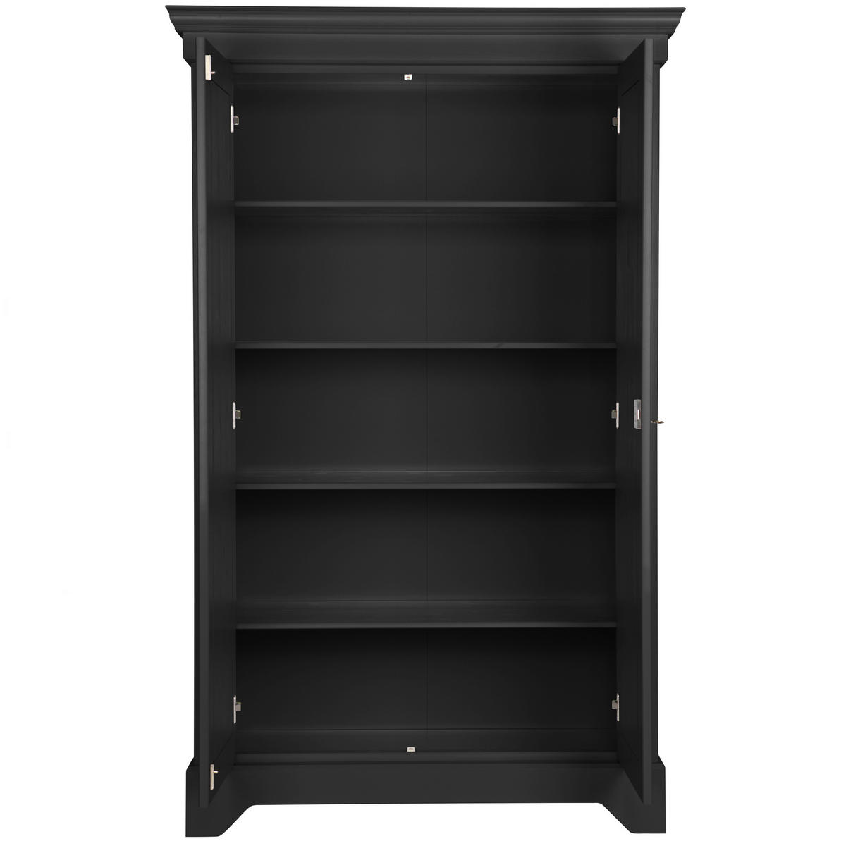 KOMMODE Isabel  in 118/191/47 cm  - Schwarz, Design, Holz/Metall (118/191/47cm) - Livetastic