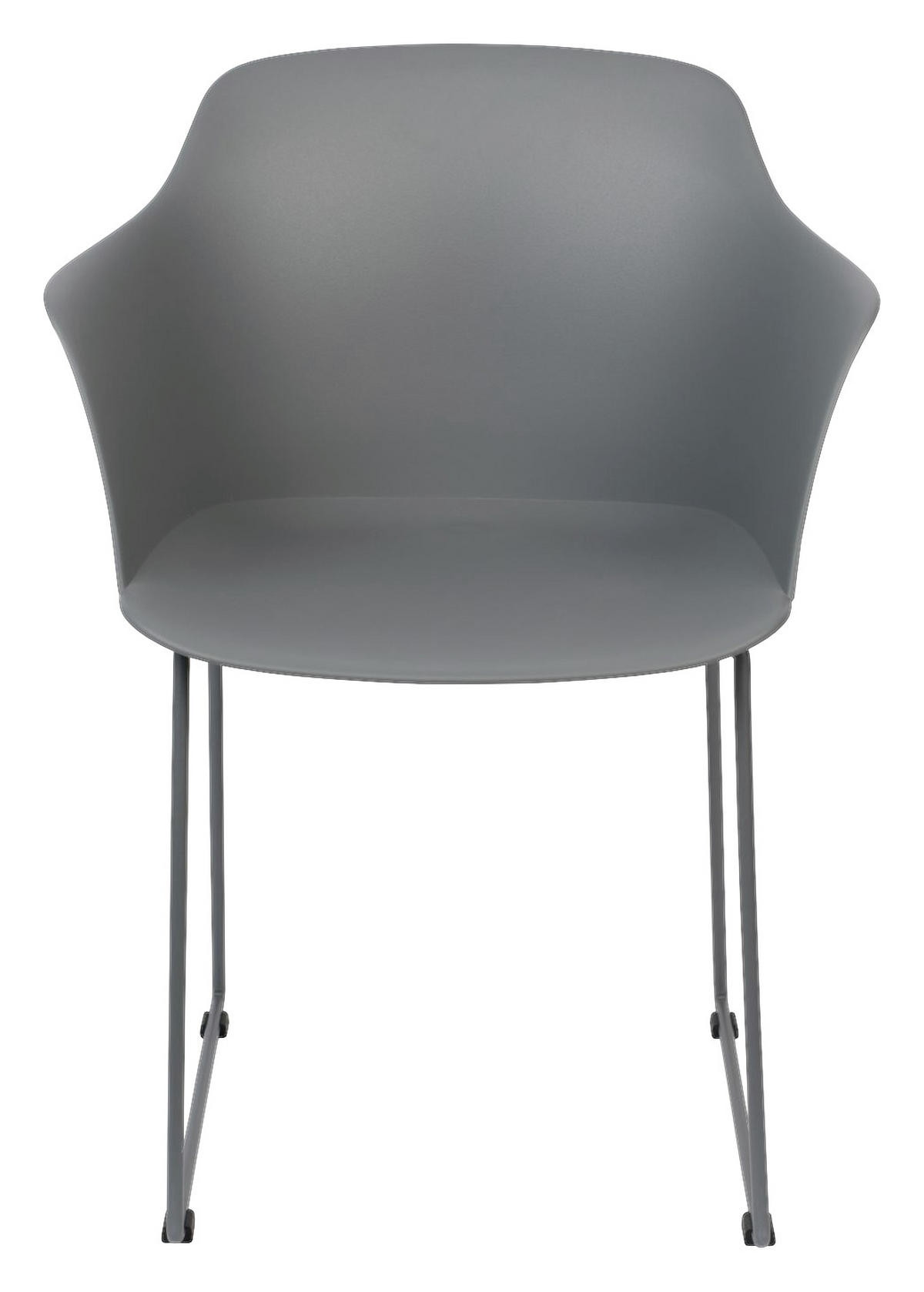 ARMLEHNSTUHL  in softmatt  - Grau, Trend, Kunststoff/Metall (58/81,5/54cm) - Livetastic