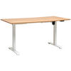 SCHREIBTISCH  in Weiss, Eichefarben  - Weiss/Eichefarben, Modern, Holzwerkstoff/Metall (160/73-123/80cm) - Livetastic