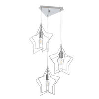 KINDERHÄNGELEUCHTE 38/120 cm   - Chromfarben, Design, Metall (38/120cm)