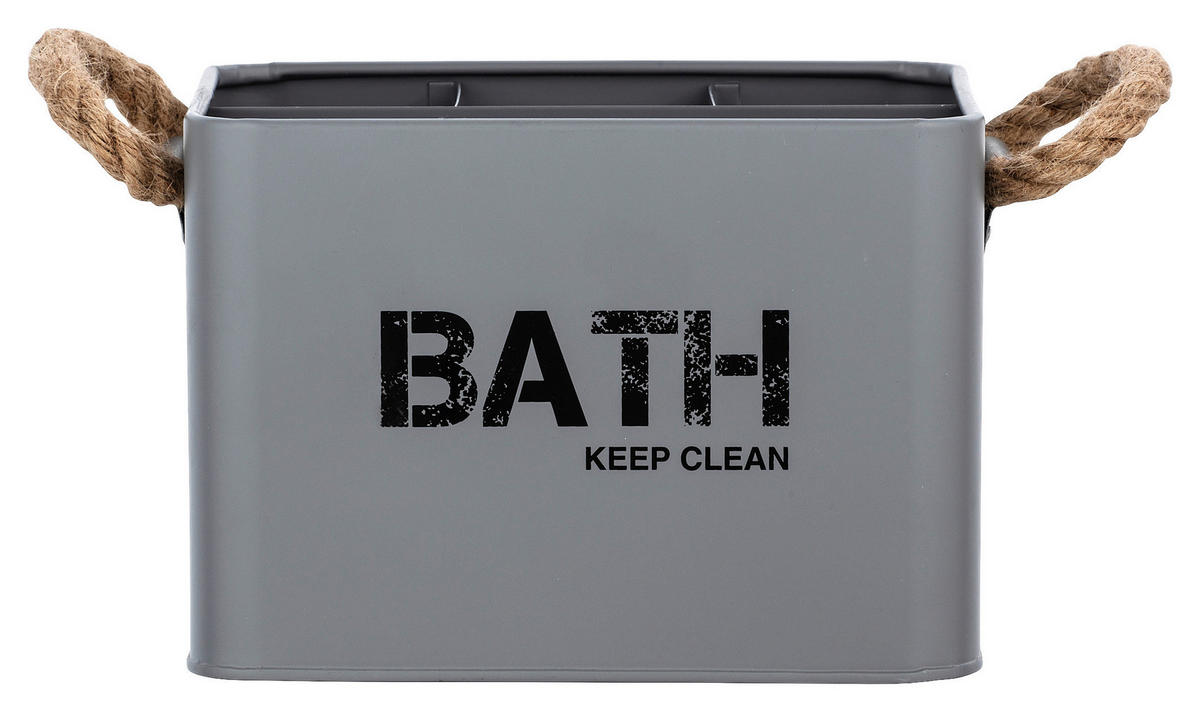 BOX  30/13/13 cm  - grå, Basics, metall (30/13/13cm)