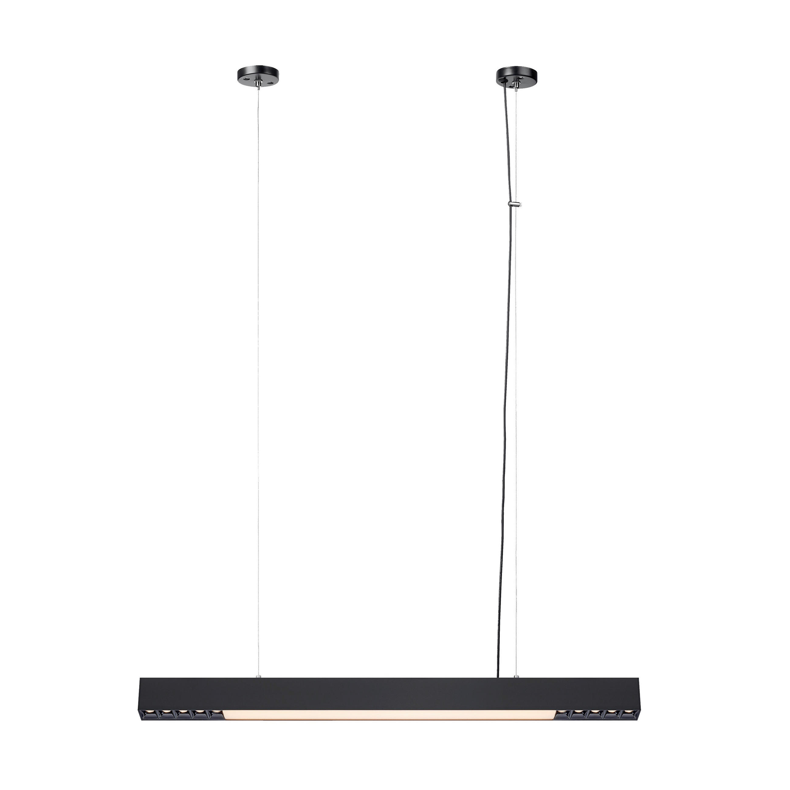 LED-HÄNGELEUCHTE Cali 120/80/6 cm  - Schwarz, Design, Metall (120/80/6cm)