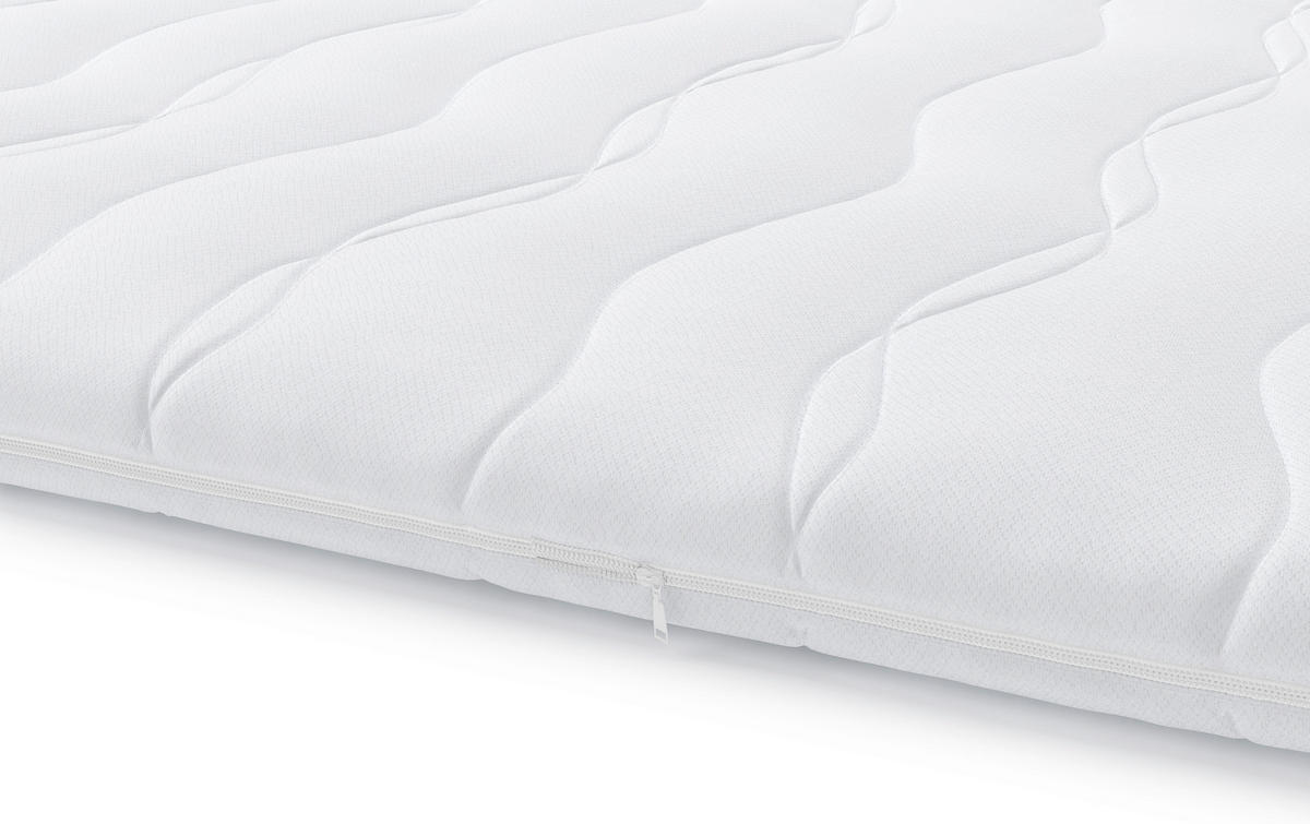 TOPPER 180/200 cm Höhe ca. 4 cm  - Weiß, MODERN, Textil (180/200cm) - Livetastic