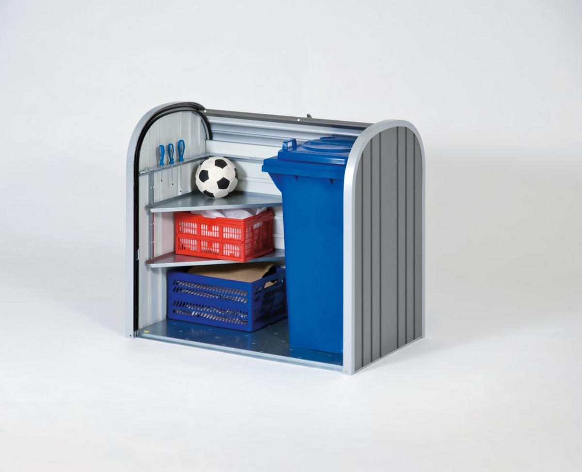 ROLLLADENBOX 117/109/73 cm  - Dunkelgrau/Silberfarben, Design, Metall (117/109/73cm) - Biohort