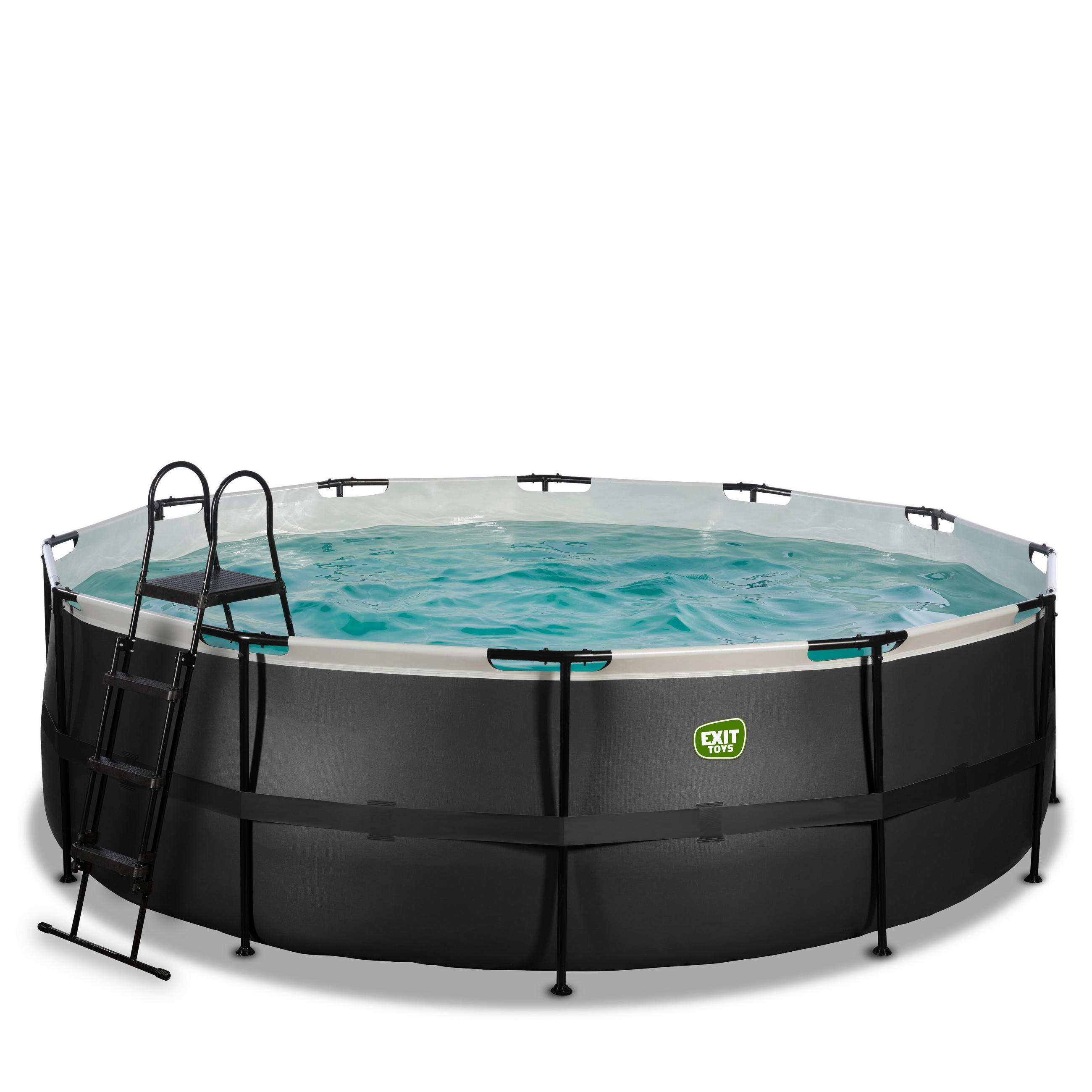 POOL SET 450/122 cm  - svart, Klassisk, plast (450/122cm) - EXIT Toys