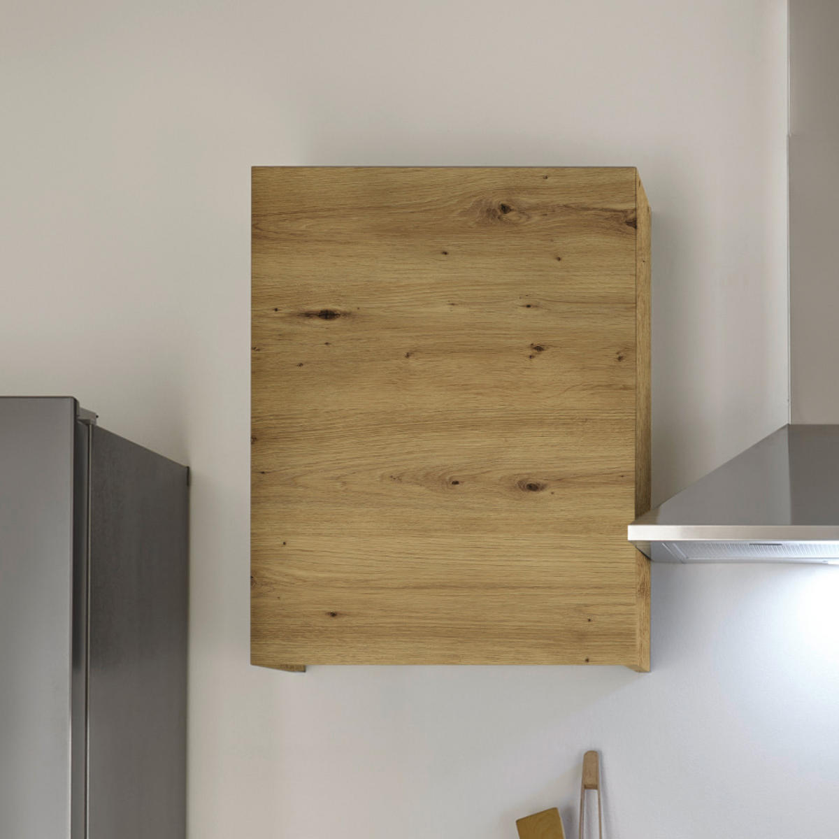 KÜCHENLEERBLOCK 220 cm   in Anthrazit, Grau, Eiche Artisan  - Anthrazit/Eiche Artisan, Design, Holzwerkstoff (220cm) - MID.YOU