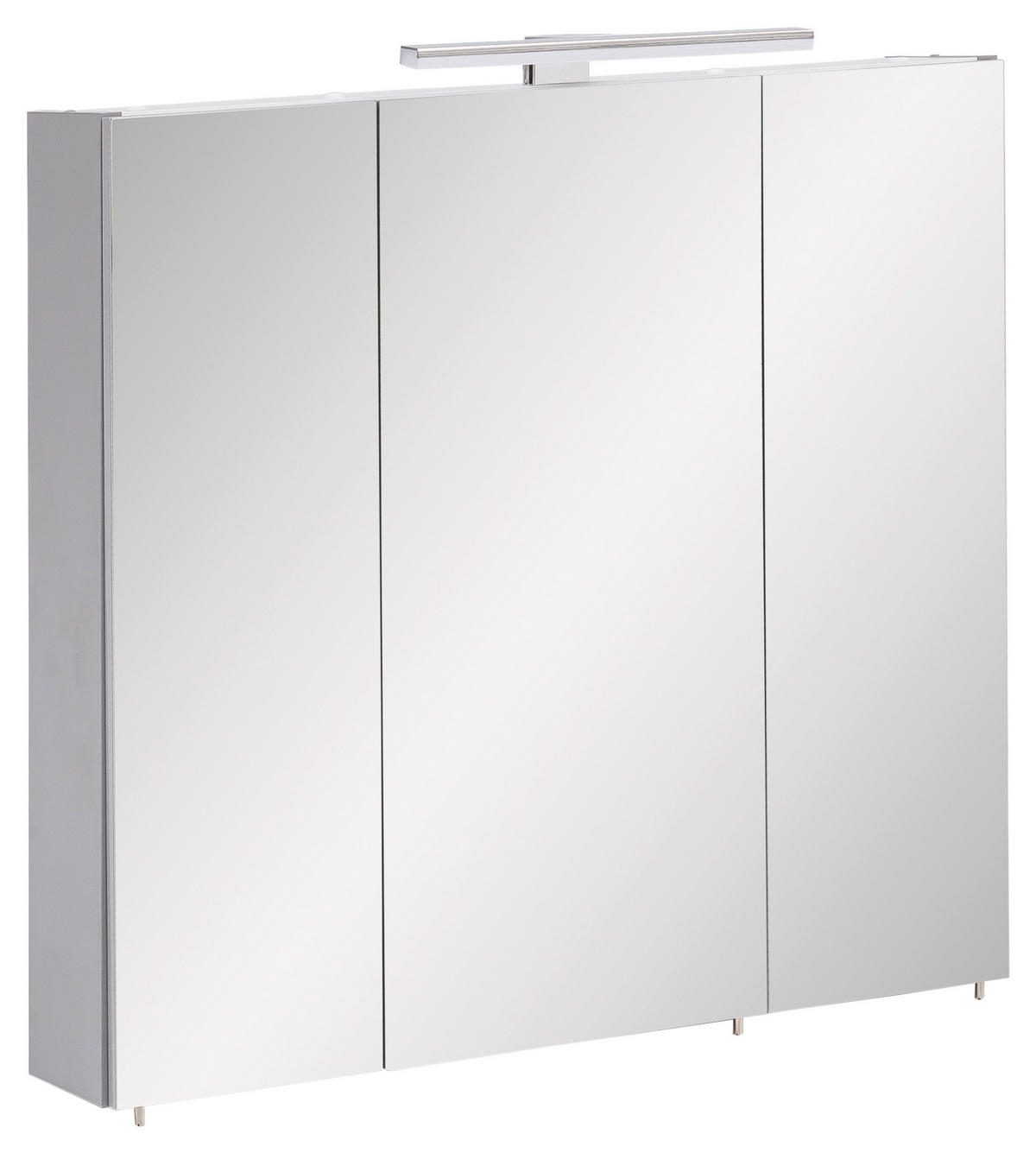 SPIEGELSCHRANK 70/71/16 cm  - Platinfarben/Nickelfarben, Basics, Glas/Holzwerkstoff (70/71/16cm) - Stylife