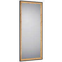 WANDSPIEGEL 70/170/2,7 cm    in rechteckig  - Eichefarben/Schwarz, MODERN, Glas/Holzwerkstoff (70/170/2,7cm)