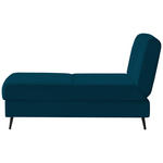 SCHLAFSOFA  in Webstoff Petrol  - Petrol/Schwarz, MODERN, Textil/Metall (205/90/92cm) - Novel