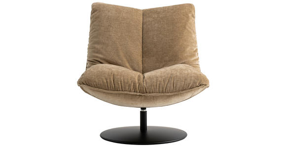 SESSEL in Webstoff Sandfarben, Beige - Sandfarben/Beige, MODERN, Textil/Metall (86/92/99cm) - Emilio Belluti