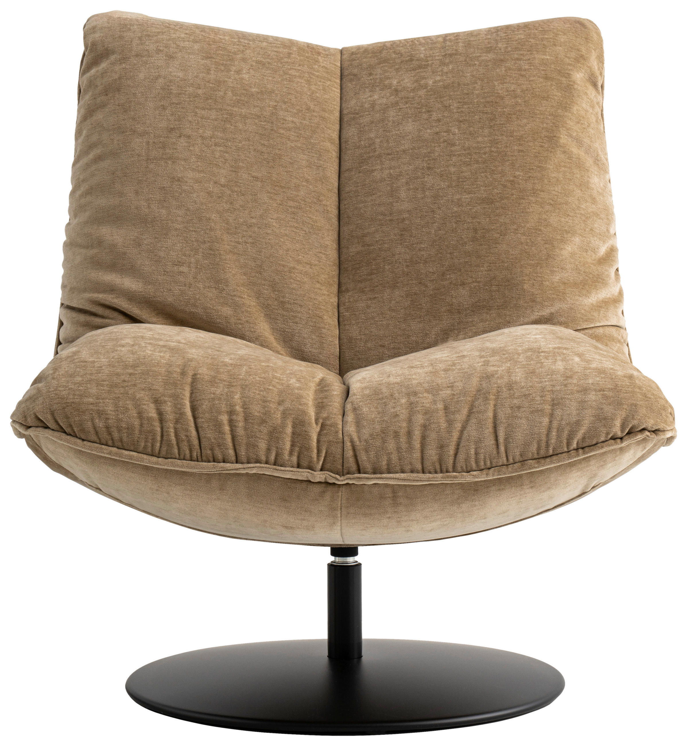 SESSEL in Webstoff Sandfarben, Beige  - Sandfarben/Beige, MODERN, Textil/Metall (86/92/99cm) - Emilio Belluti