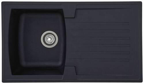 DISKHO 1712BOSTON86X50S  - svart, Trend, glas/plast (86/20/50cm) - Respekta