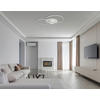 LED-DECKENLEUCHTE 126,4/105,3/13 cm   - Silberfarben/Weiß, Design, Kunststoff/Metall (126,4/105,3/13cm) - Globo