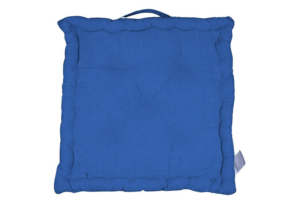 POLŠTÁŘ NA BOX, 40/40 cm - modrá, Basics, textil (40/40cm) - Esposa