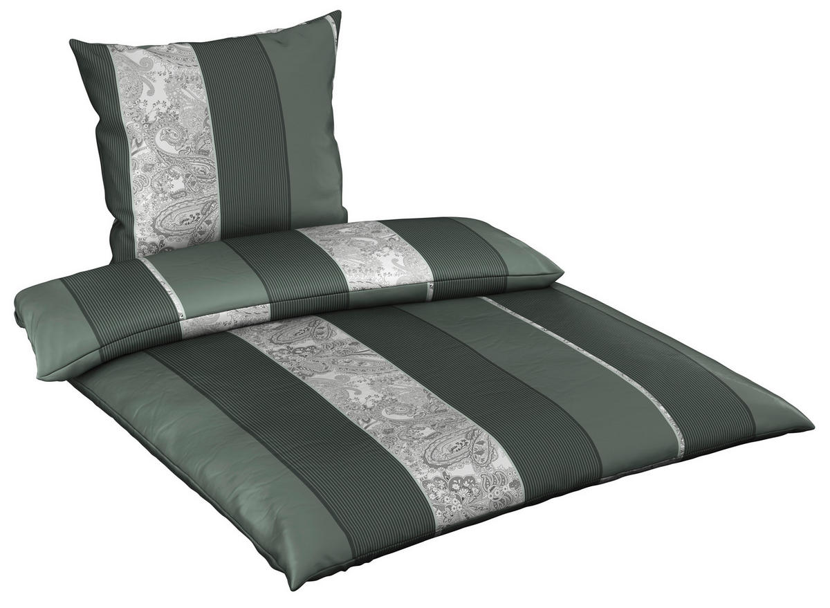 BETTWÄSCHE Satin 135/200 cm  - Grün, Design, Textil (135/200cm) - Dieter Knoll