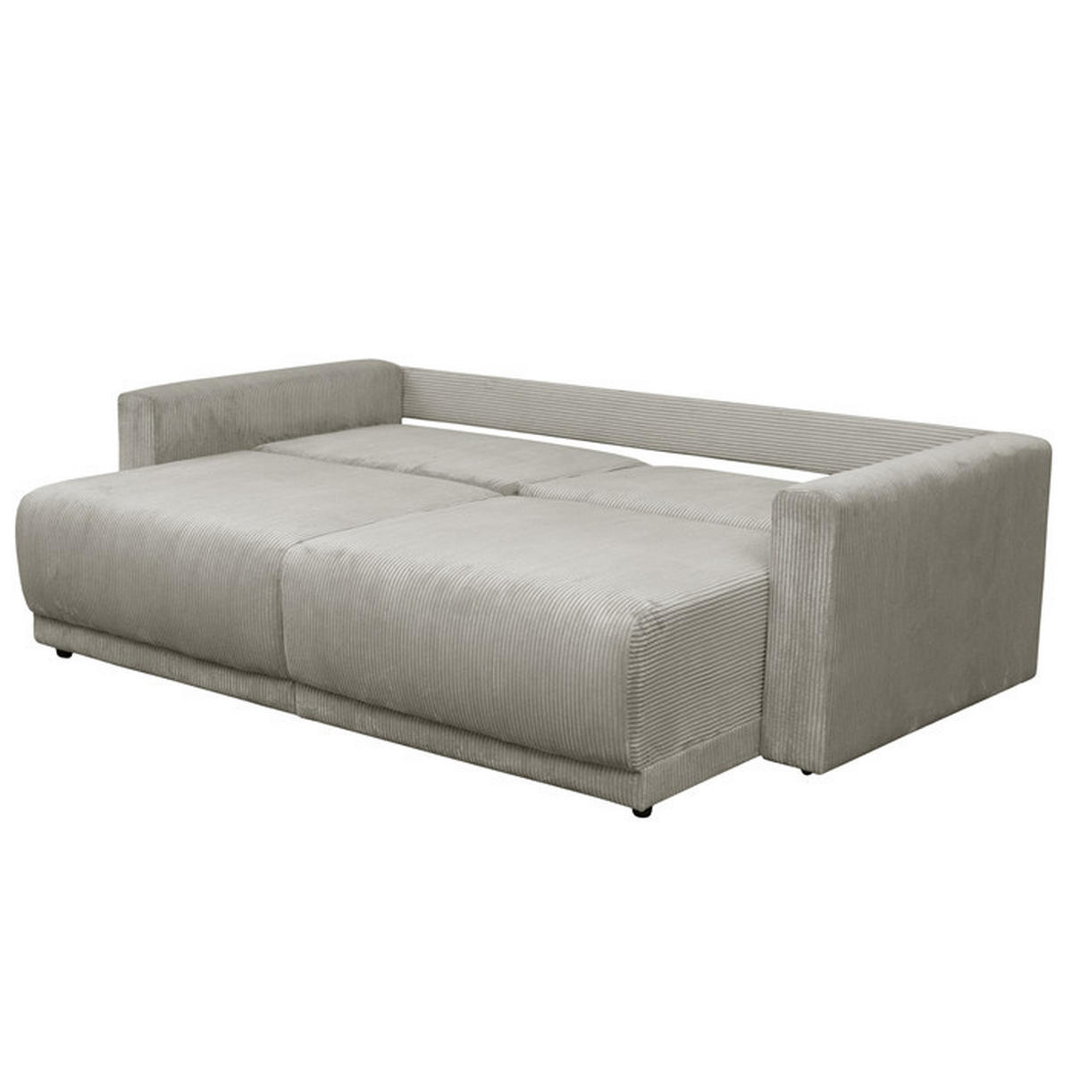 Colțar, lemn, plastic, textil, bej - bej/negru, Design, plastic/lemn (233/95/165cm) - Carryhome