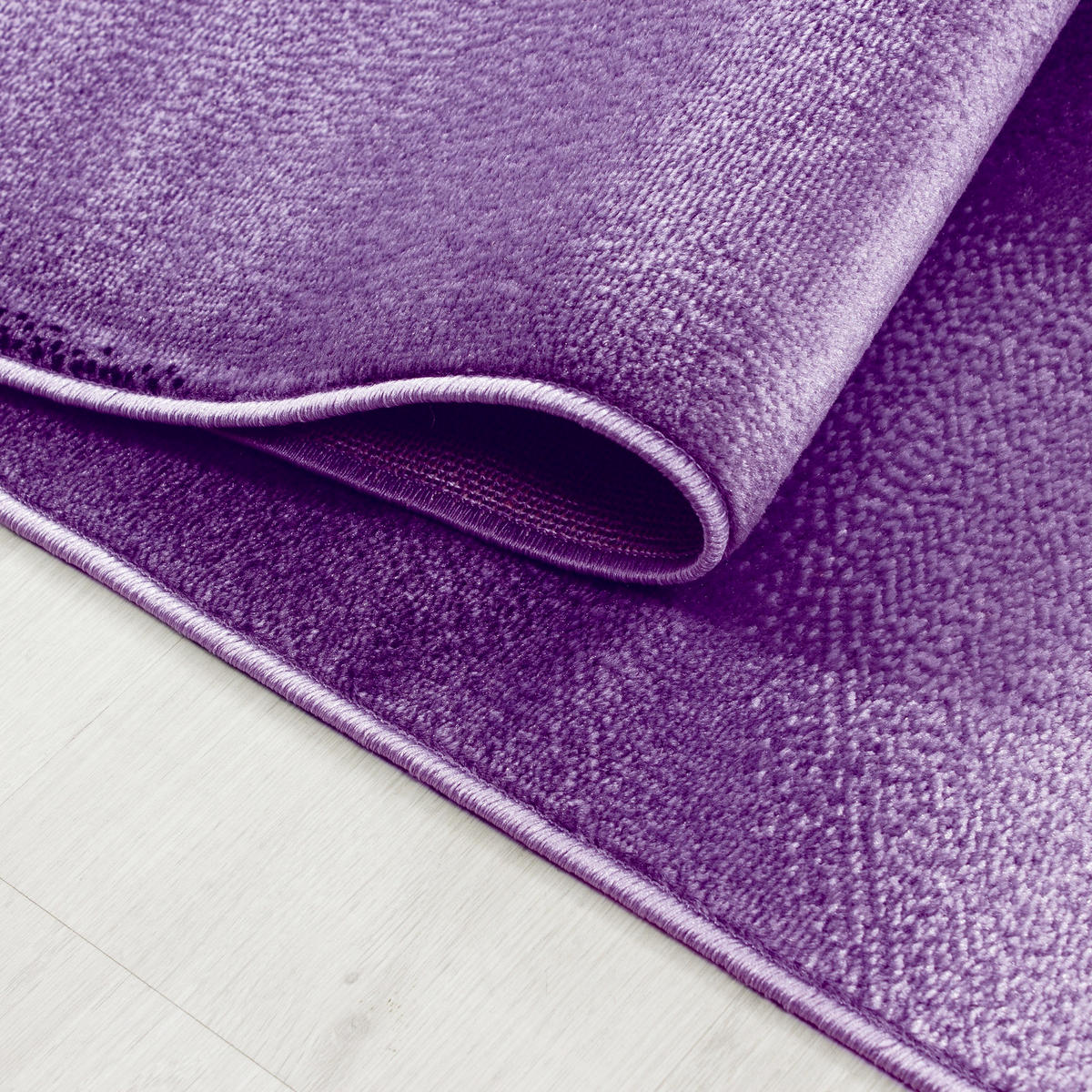 WEBTEPPICH 120/170 cm Plus 8008 Lila, Weiß  - Lila/Weiß, Design, Textil (120/170cm) - Novel